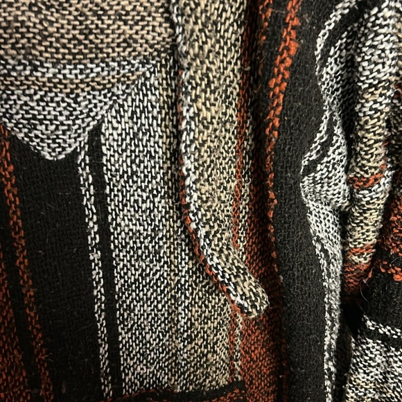 XXL Aztec Blanket / Drug Rug Poncho Shirt - Picture 2 of 3